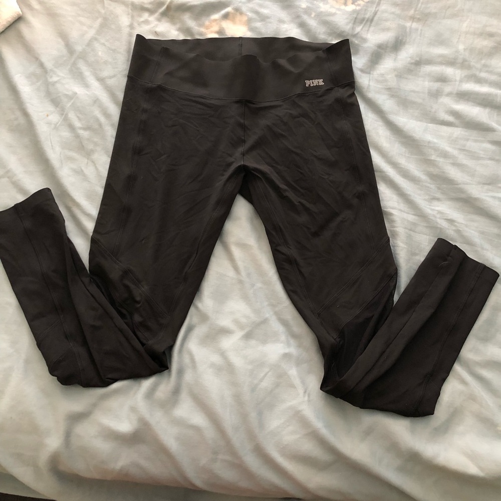 Black pink leggings